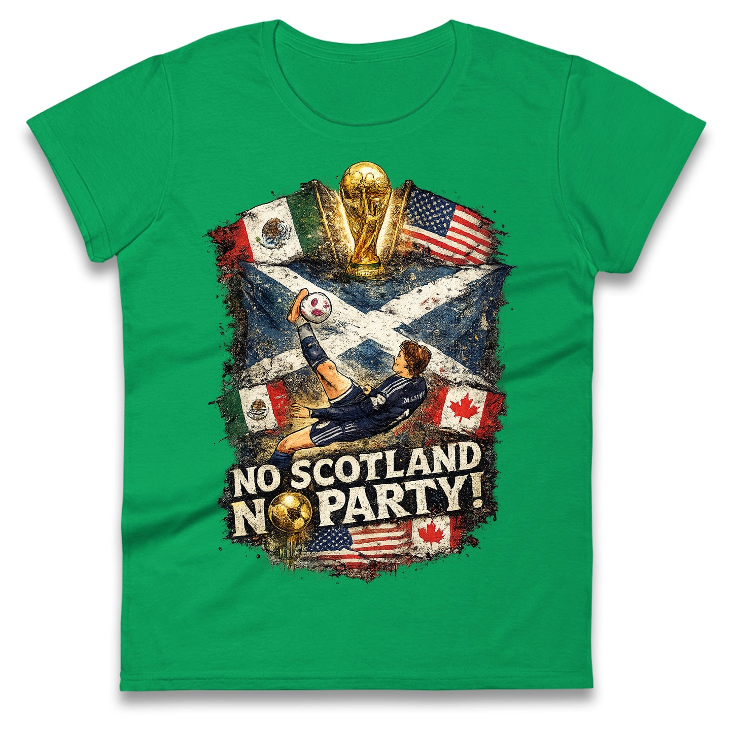 No Scotland No Party World Cup 2026 Ladies T Shirt