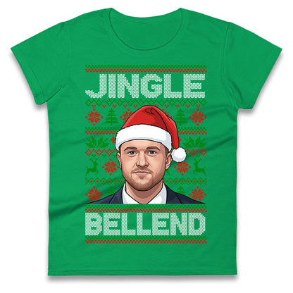 Tommy Robinson Jingle Bell End Christmas Ladies Shirt
