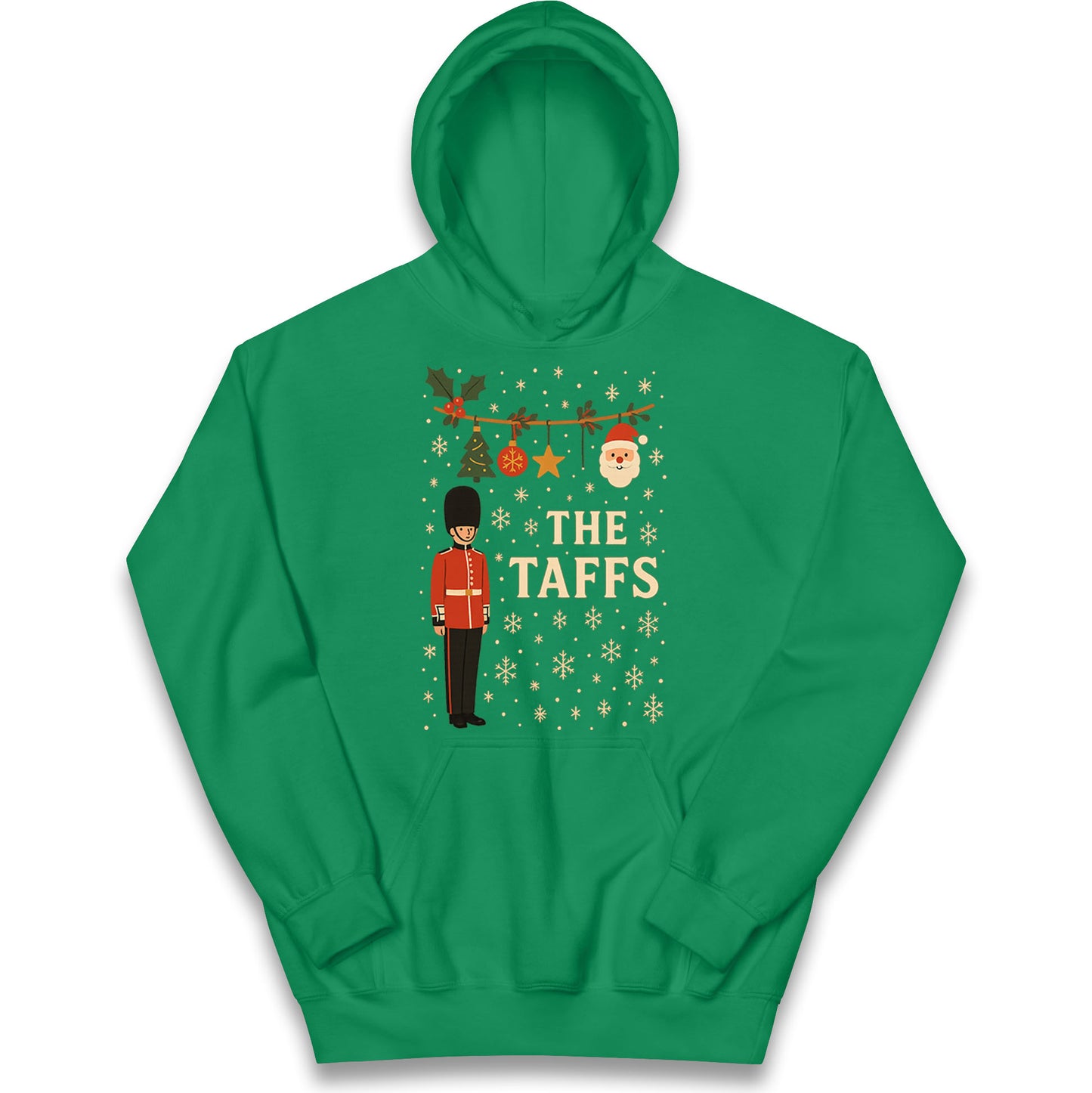 The Taffs Welsh Guards Christmas Kids Hoodie