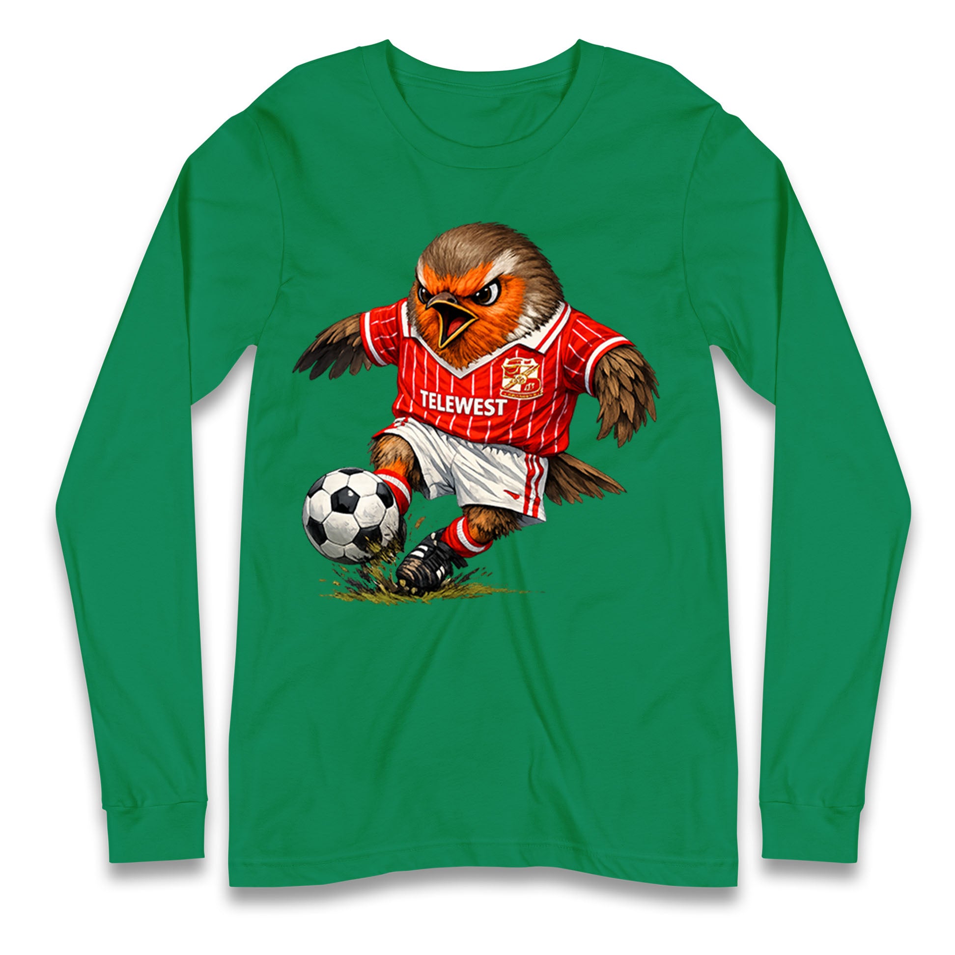 Classic Swindon Town Football Longsleeve T Shirt