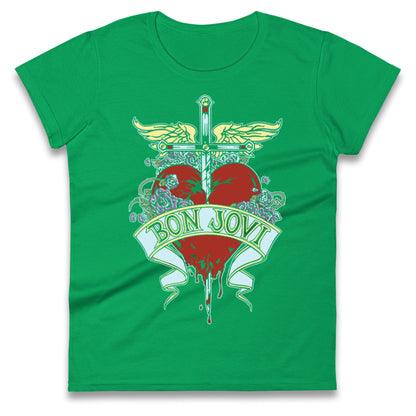 Bon Jovi Rock Band Ladies T Shirt