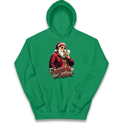 Santa Claus Gangster Kids Hoodie