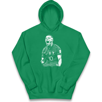  Kylian Footballer Kids Hoodie