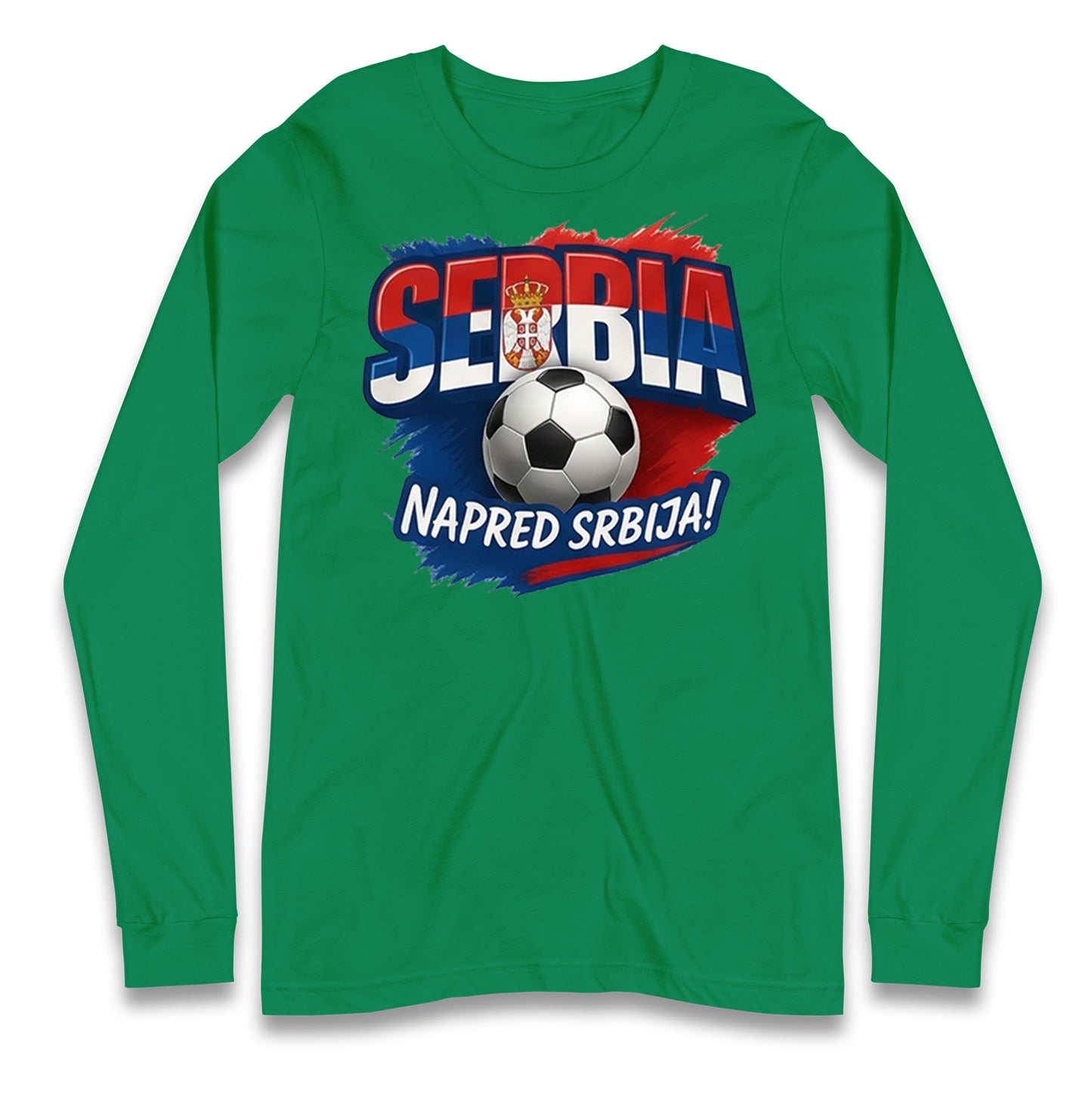 Serbia Retro World Cup Longsleeve T Shirt