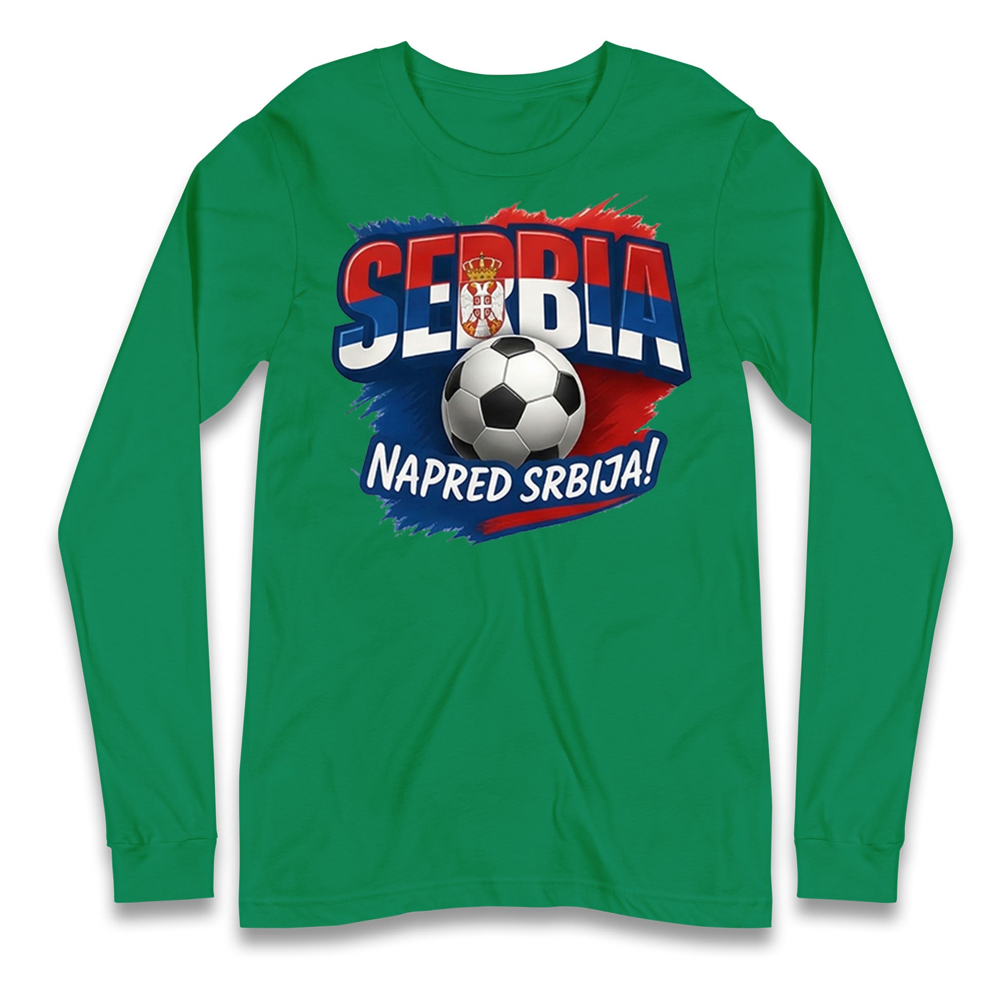 Serbia Retro World Cup Longsleeve T Shirt