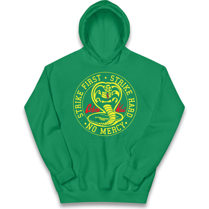 Cobra Kai Strike First Strike Hard Kids Hoodie