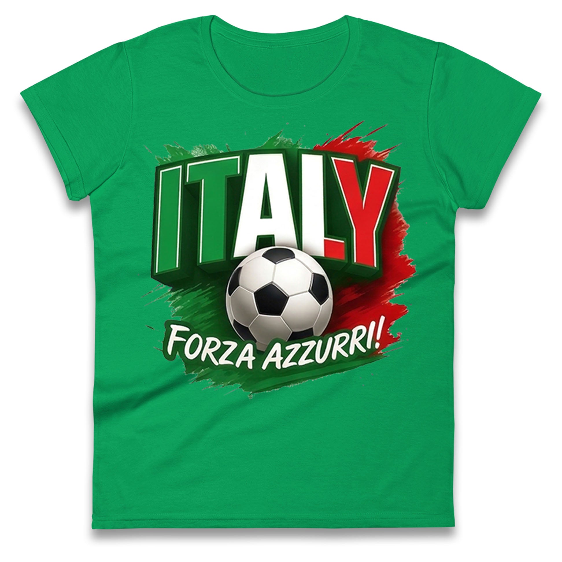 Italy Retro World Cup Ladies T Shirt 