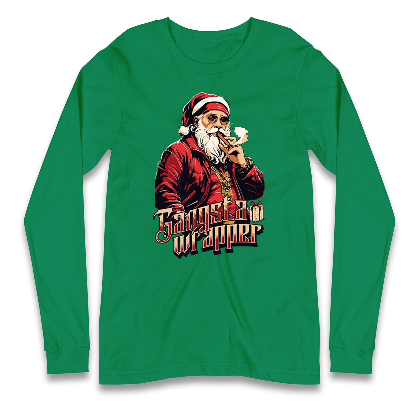 Santa Claus Gangster Longsleeve T Shirt