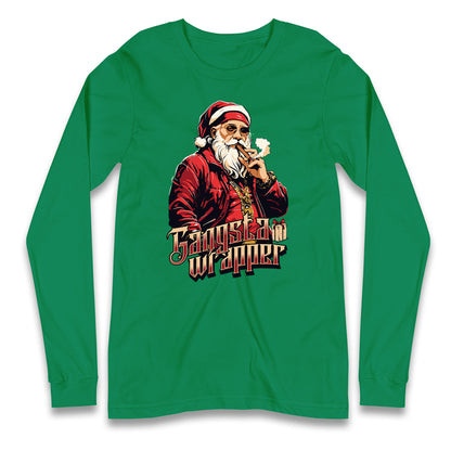 Santa Claus Gangster Longsleeve T Shirt