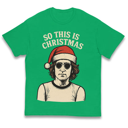 Christmas John Lennon Christmas Kids T Shirt