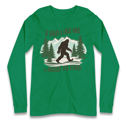 Retro Funny Bigfoot Dad Longsleeve T Shirt 