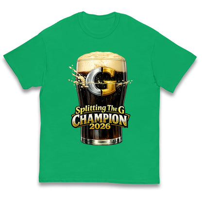 Splitting The G Champion Kids T Shirt