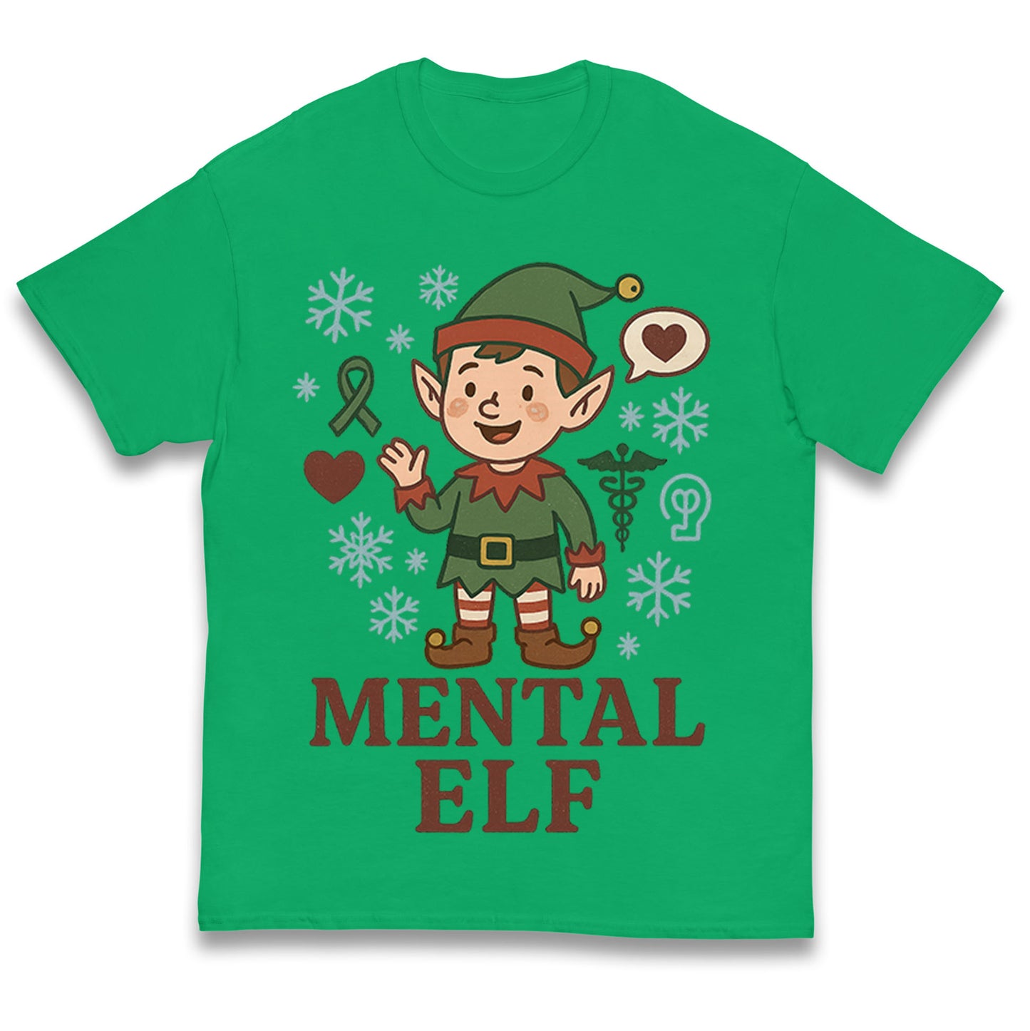 Mental Health Christmas Kids T Shirt