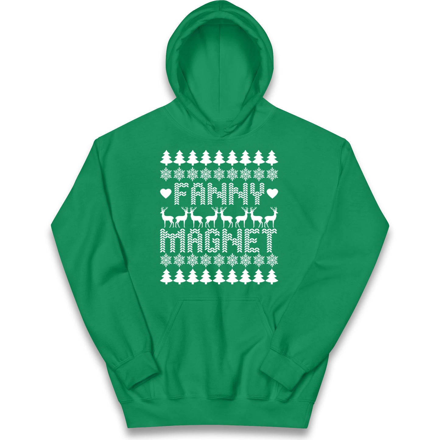 Fanny Magnet Christmas Kids Hoodie