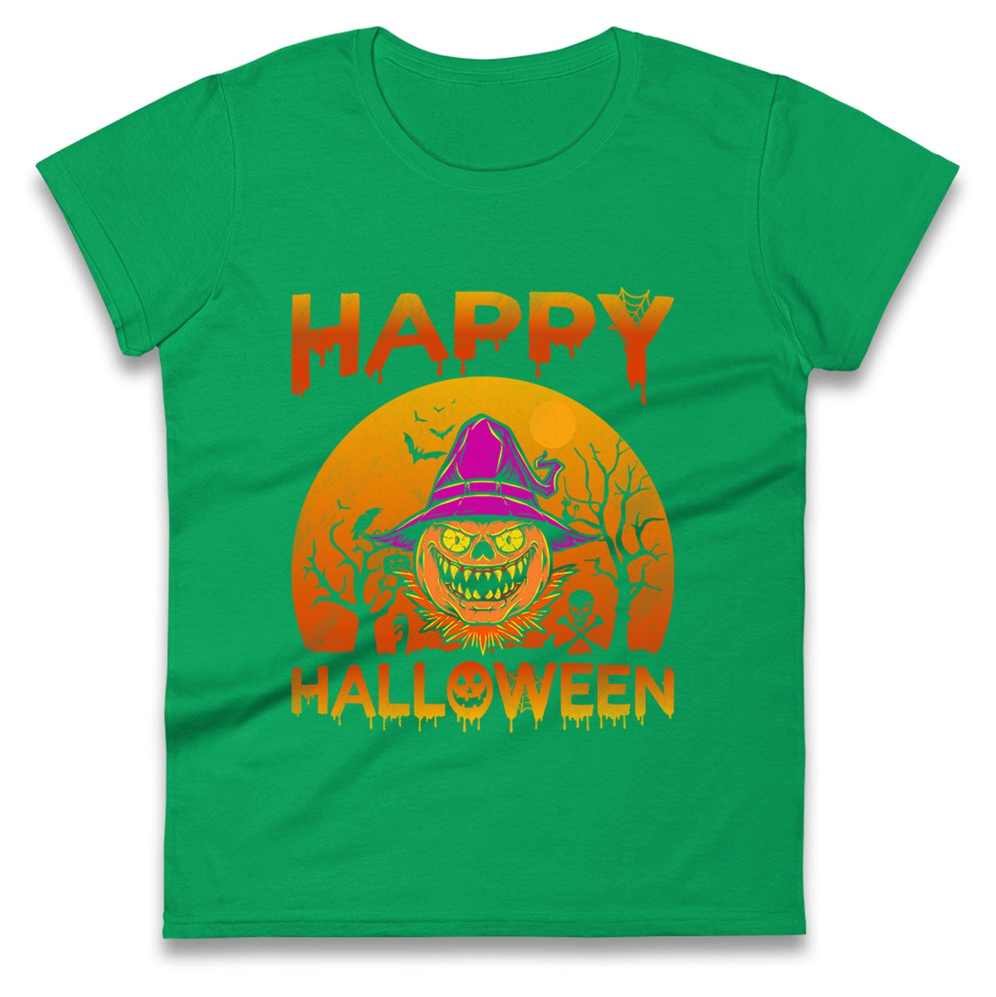 Happy Halloween Pumpkin Witch t shirt
