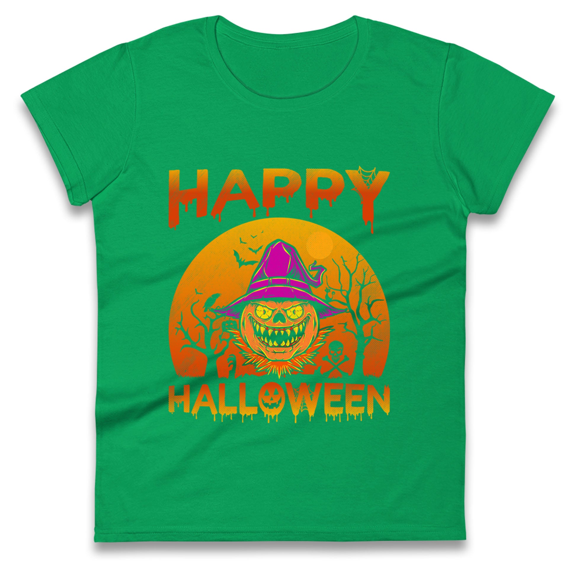 Happy Halloween Pumpkin Witch t shirt
