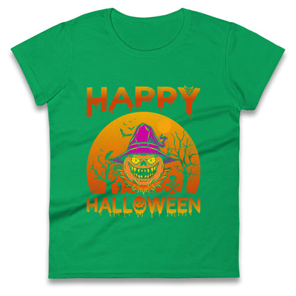 Happy Halloween Pumpkin Witch t shirt
