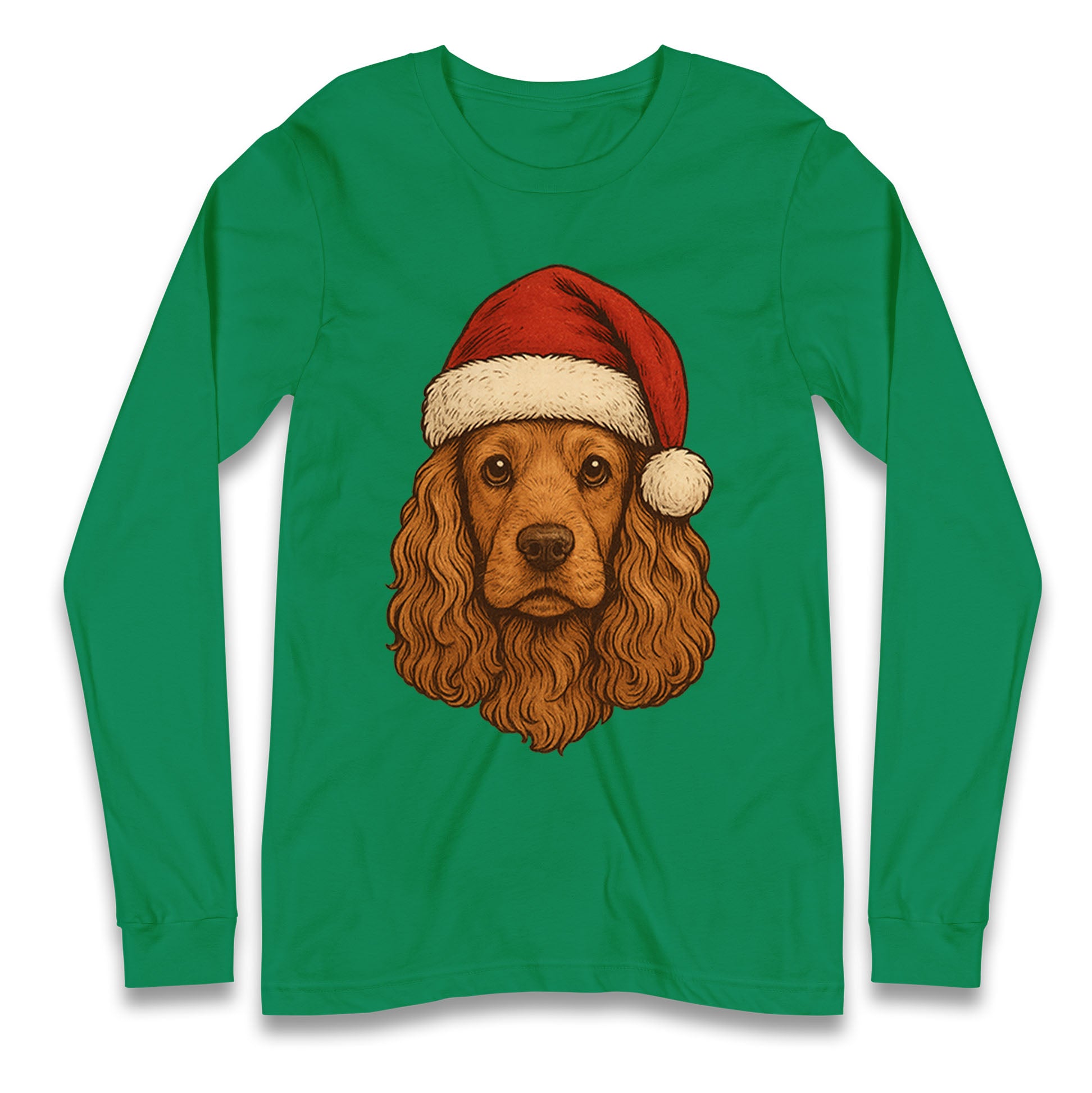 Cocker Spaniel Christmas Longsleeve T Shirt