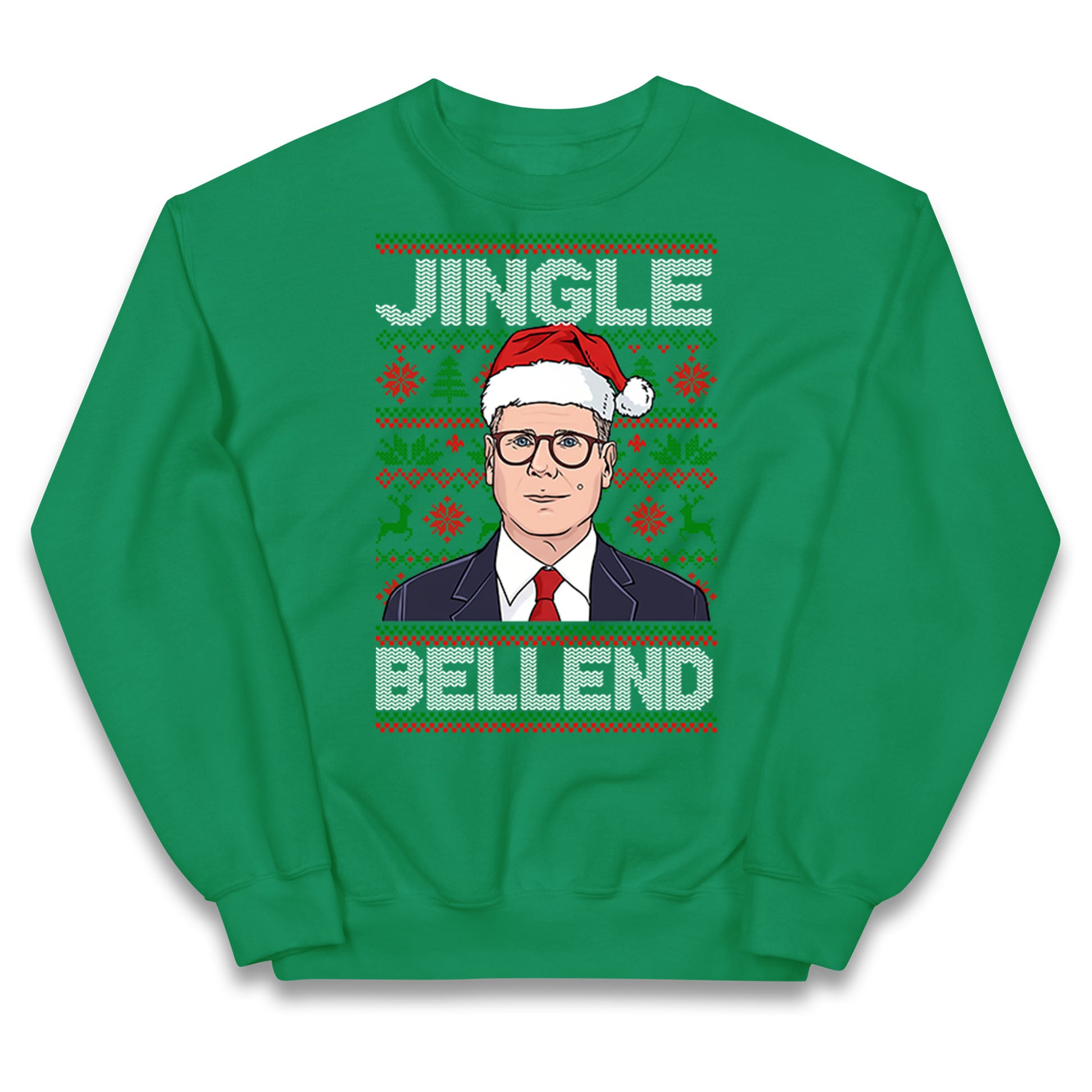 Keir Starmer Jingle Bell End Christmas Kids Jumper
