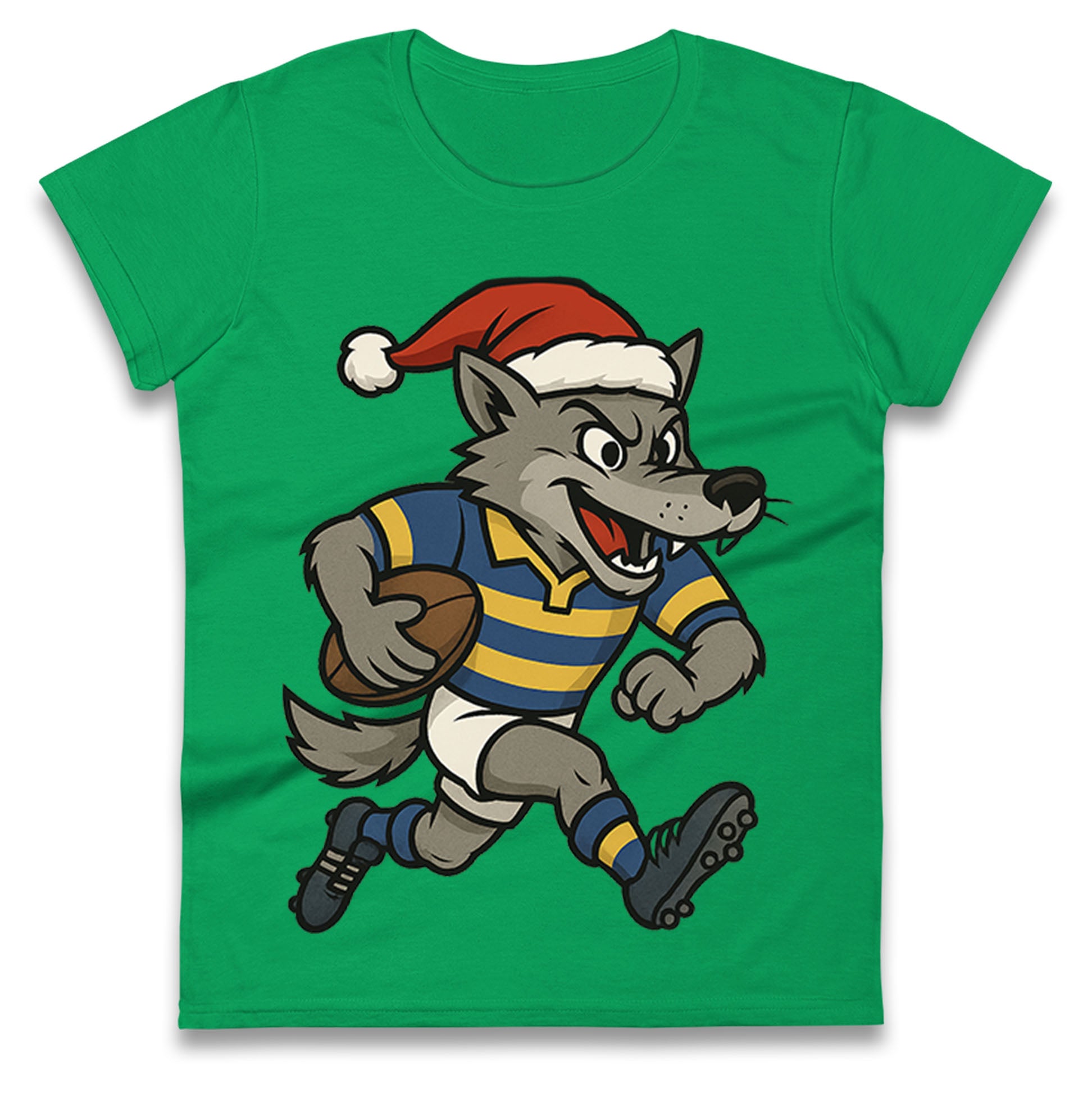 Warrington Wolves Christmas Ladies T Shirt
