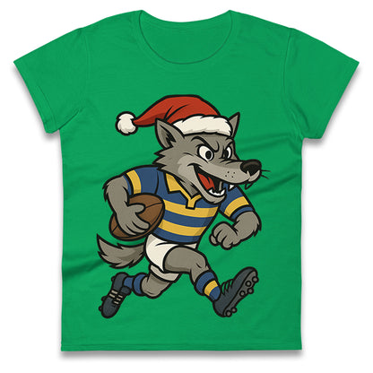Warrington Wolves Christmas Ladies T Shirt
