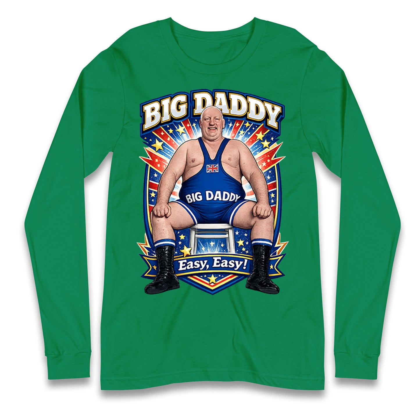 Big Daddy UK Wrestling Longsleeve T Shirt