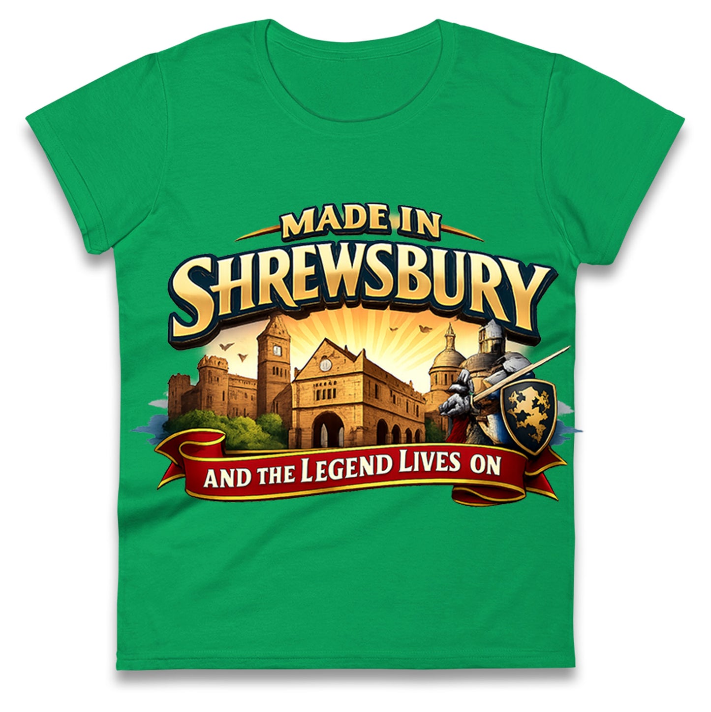 Made in Shrewsbury Ladies T Shirt 