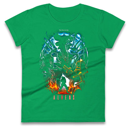 Aliens Ladies T Shirt