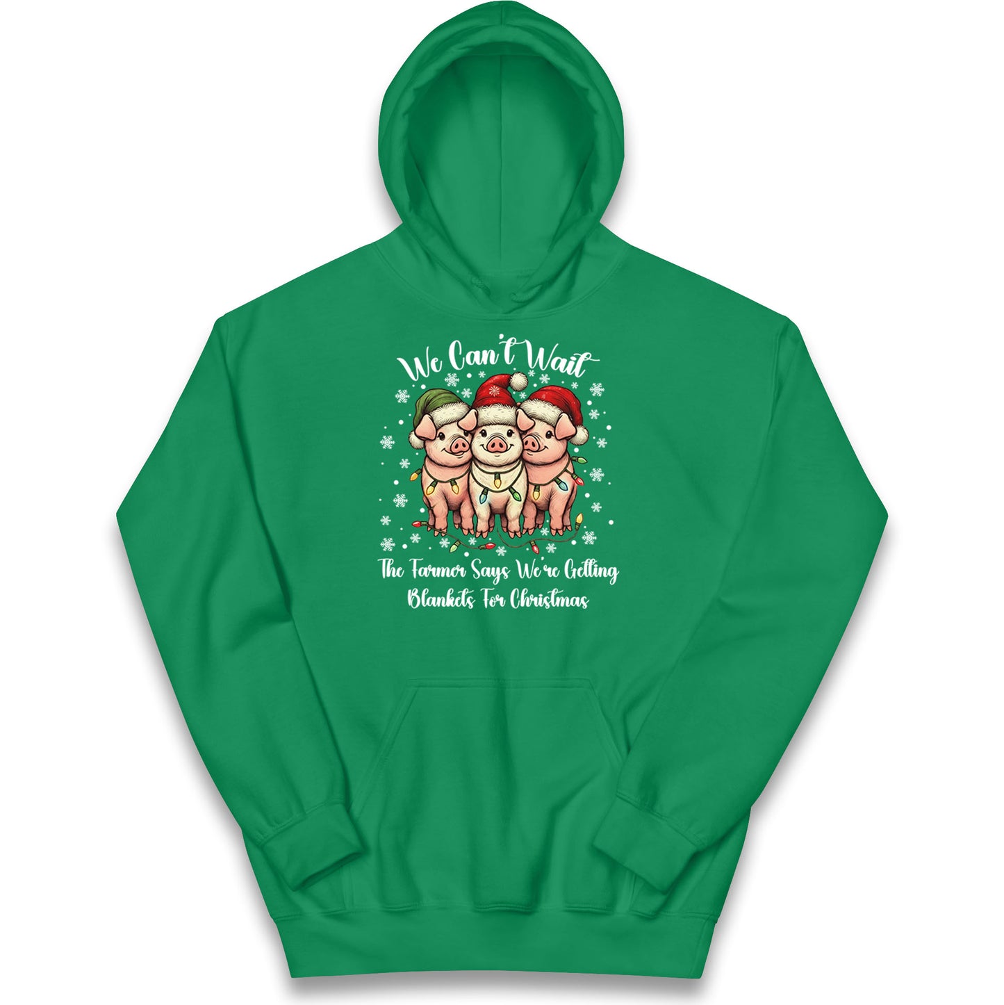Three Pigs Christmas Kids Hoodie