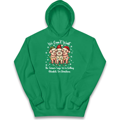 Three Pigs Christmas Kids Hoodie