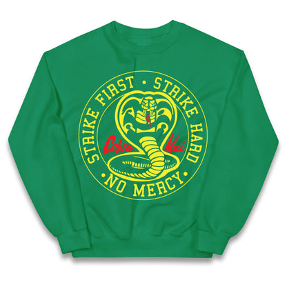 Cobra Kai Strike First Strike Hard Kids Jumper