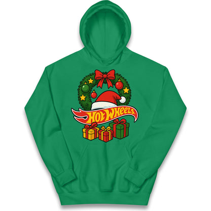 Hotwheels Christmas Kids Hoodie