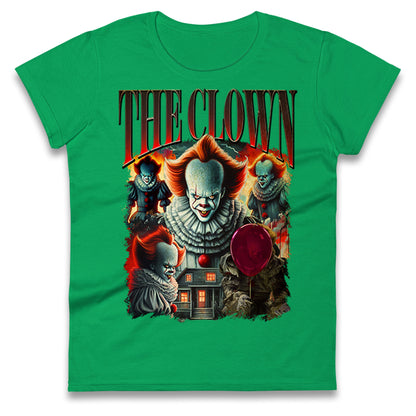 The Clown Halloween Bootleg Womens T Shirt