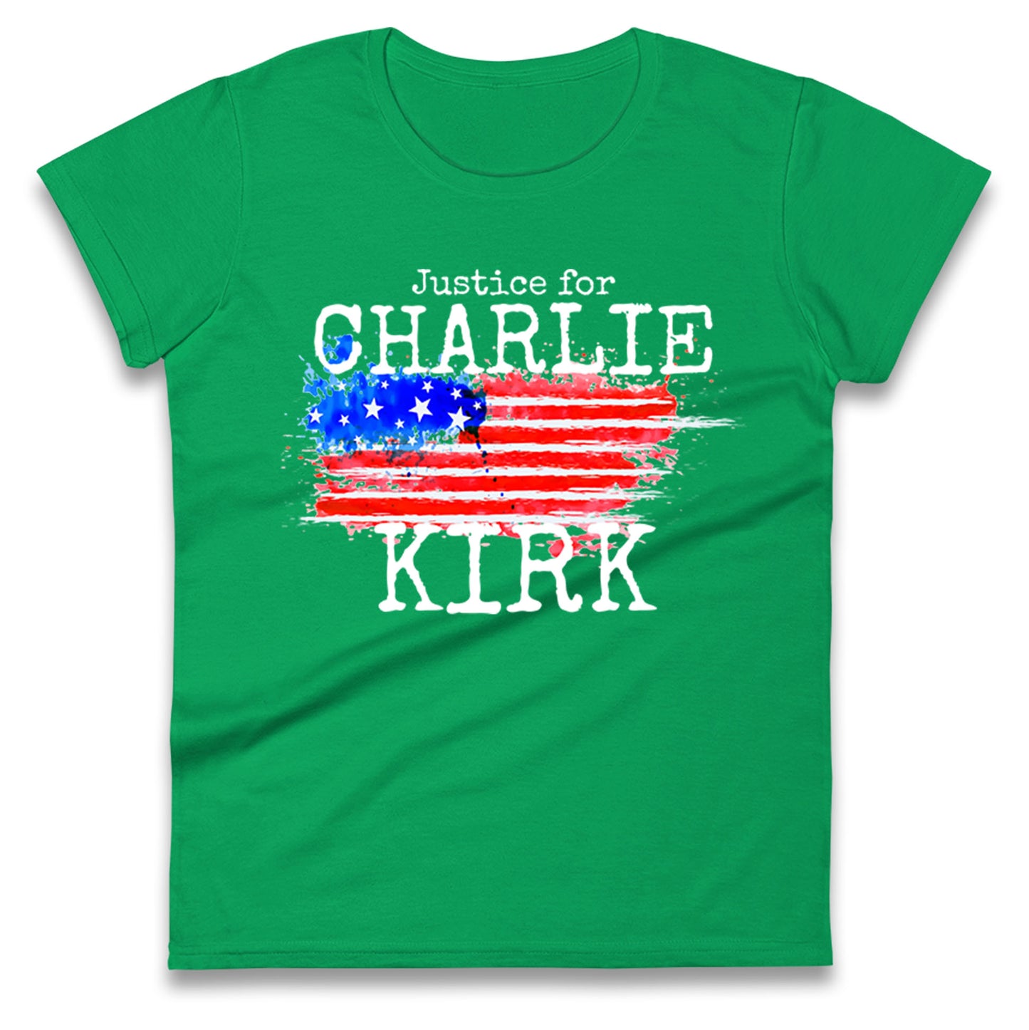 Justice For Charlie Kirk Ladies T Shirt