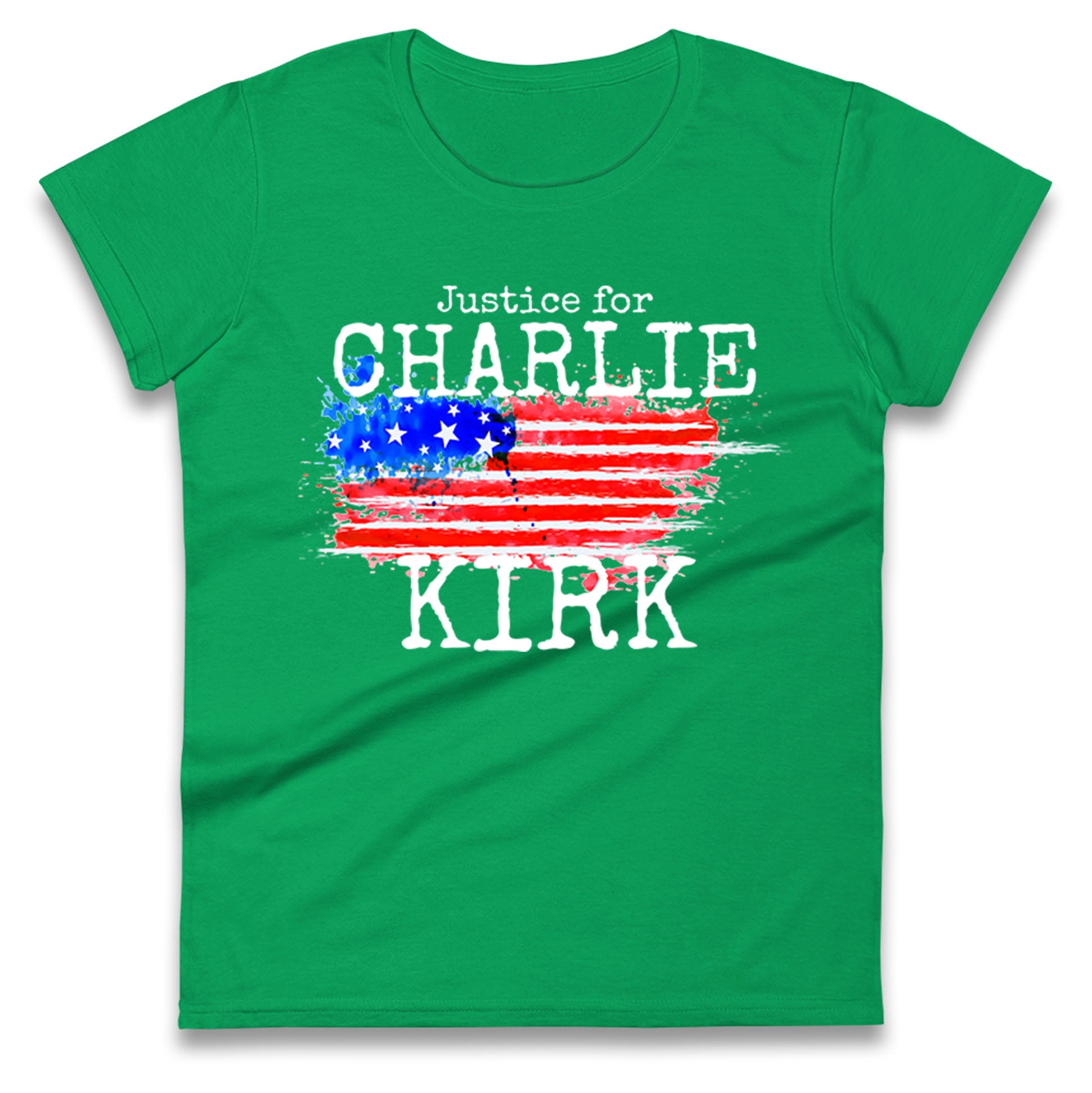 Justice For Charlie Kirk Ladies T Shirt