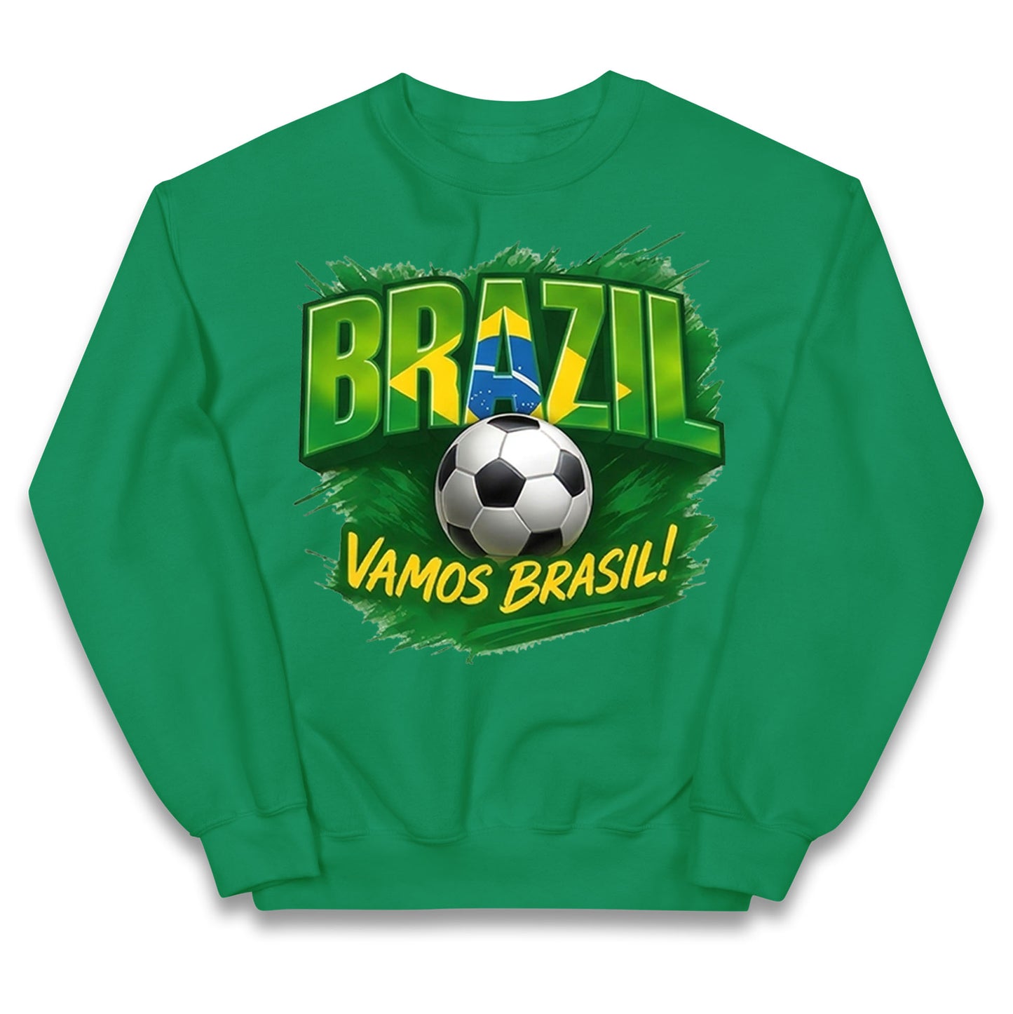 Brazil Retro Football Kids Jumper 