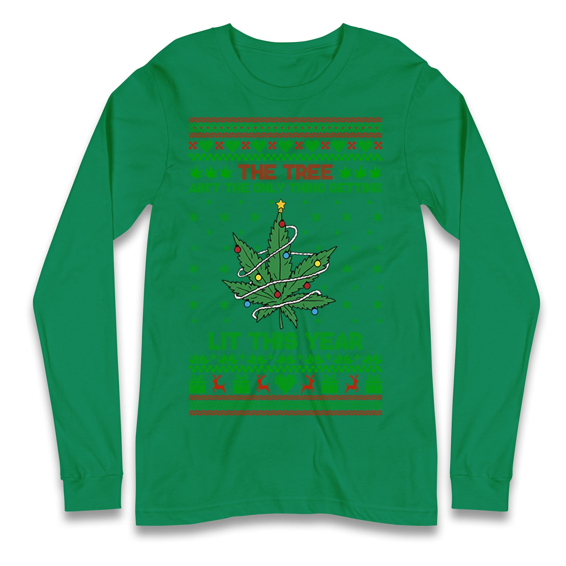 Cannabis Christmas Longsleeve T Shirt 