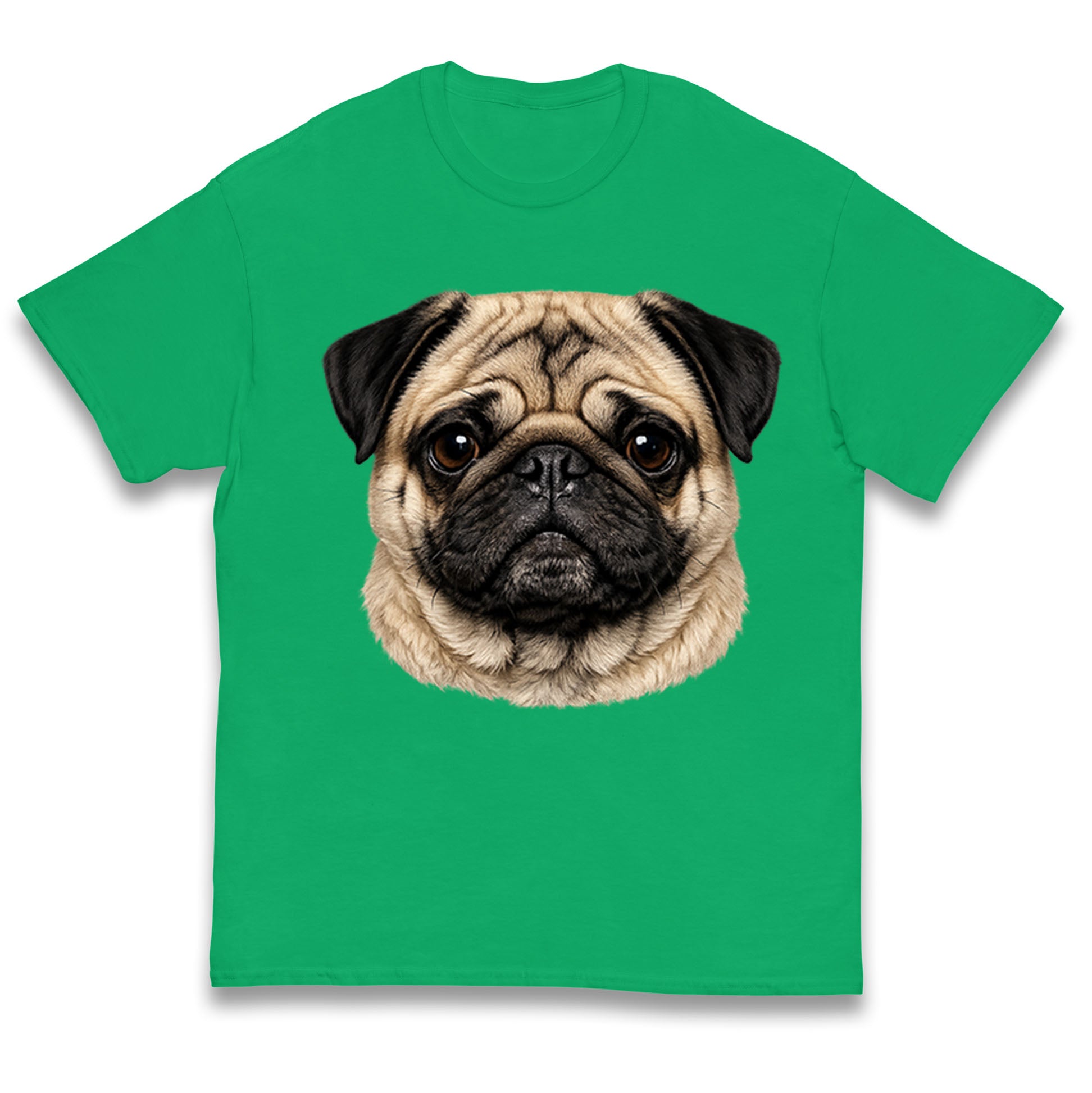 Pug Dog Face Kids T Shirt