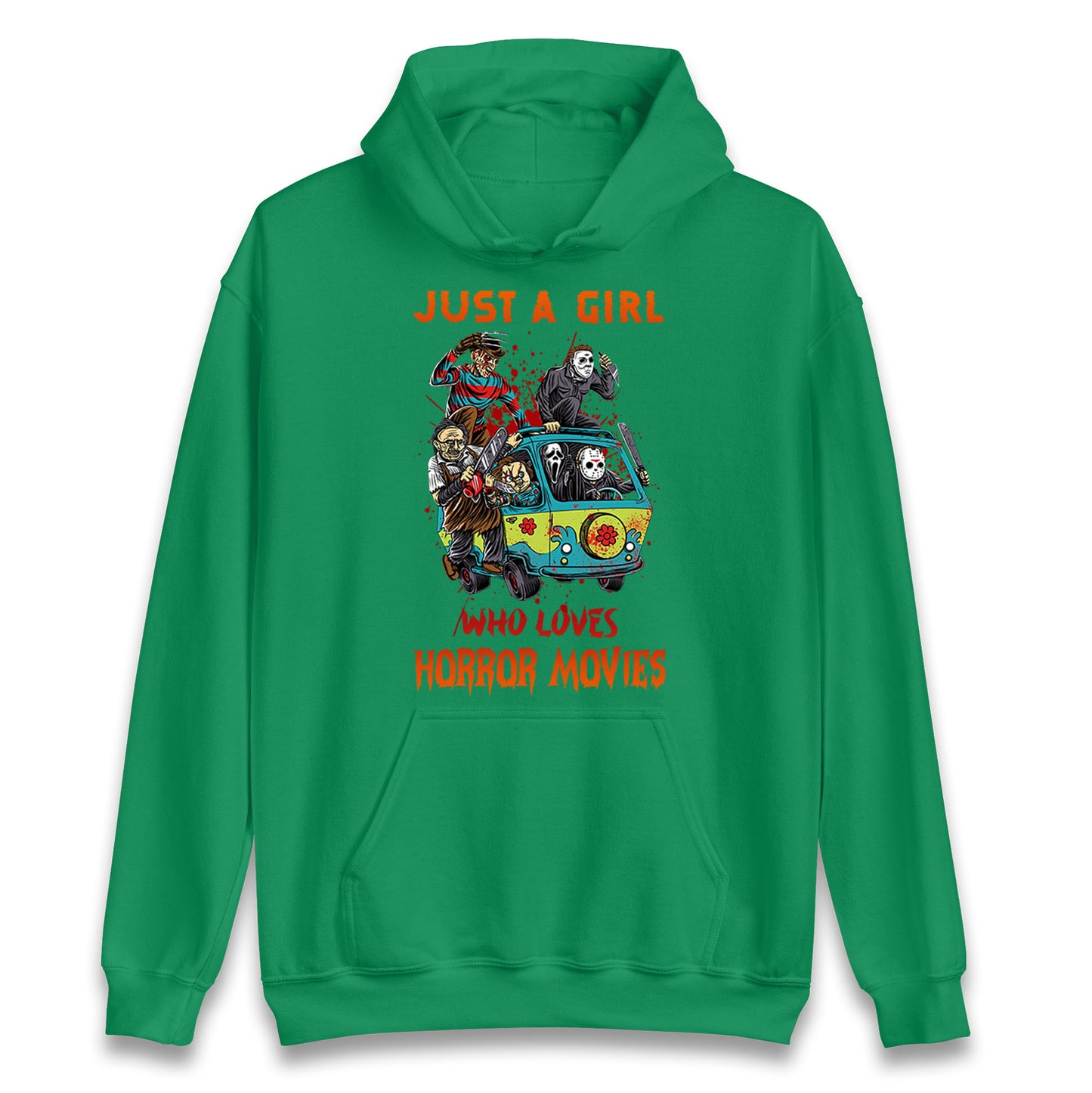Just A Girl Who Loves Horror Movies Halloween Hoodie

