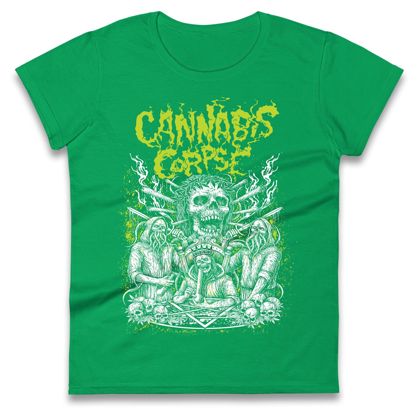 Cannabis Corpse Band Ladies T Shirt