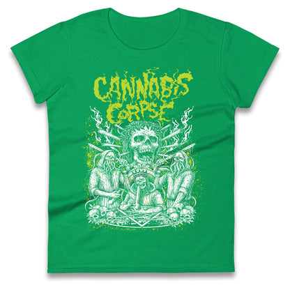 Cannabis Corpse Band Ladies T Shirt