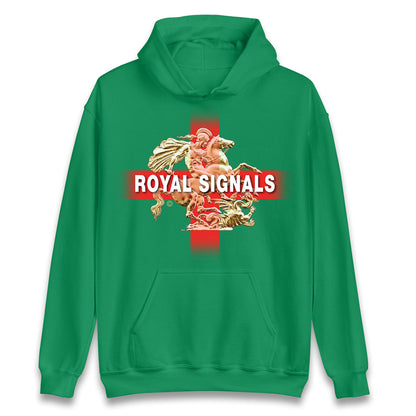 Royal Signals St George and The Dragon Unisex Hoodie