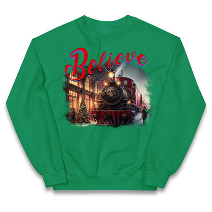 polar express christmas jumper