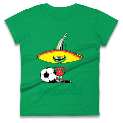 Mexico 86 Mascot Ladies T Shirt