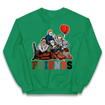 Horror Vintage Characters Friends Halloween Jumper
