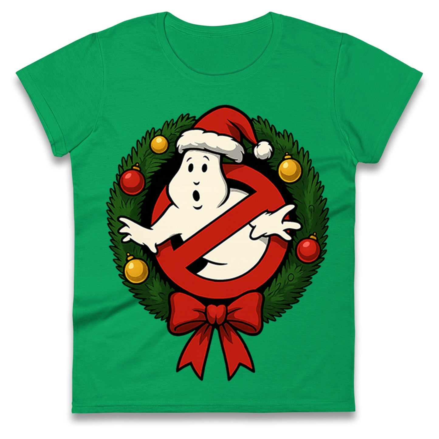 Ghostbusters Christmas Ladies T Shirt