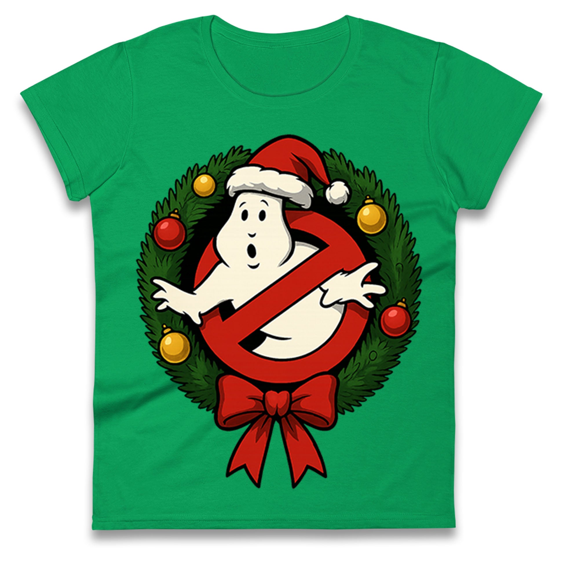 Ghostbusters Christmas Ladies T Shirt