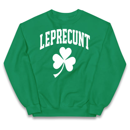 Leprecunt St Patricks Day Kids Jumper 