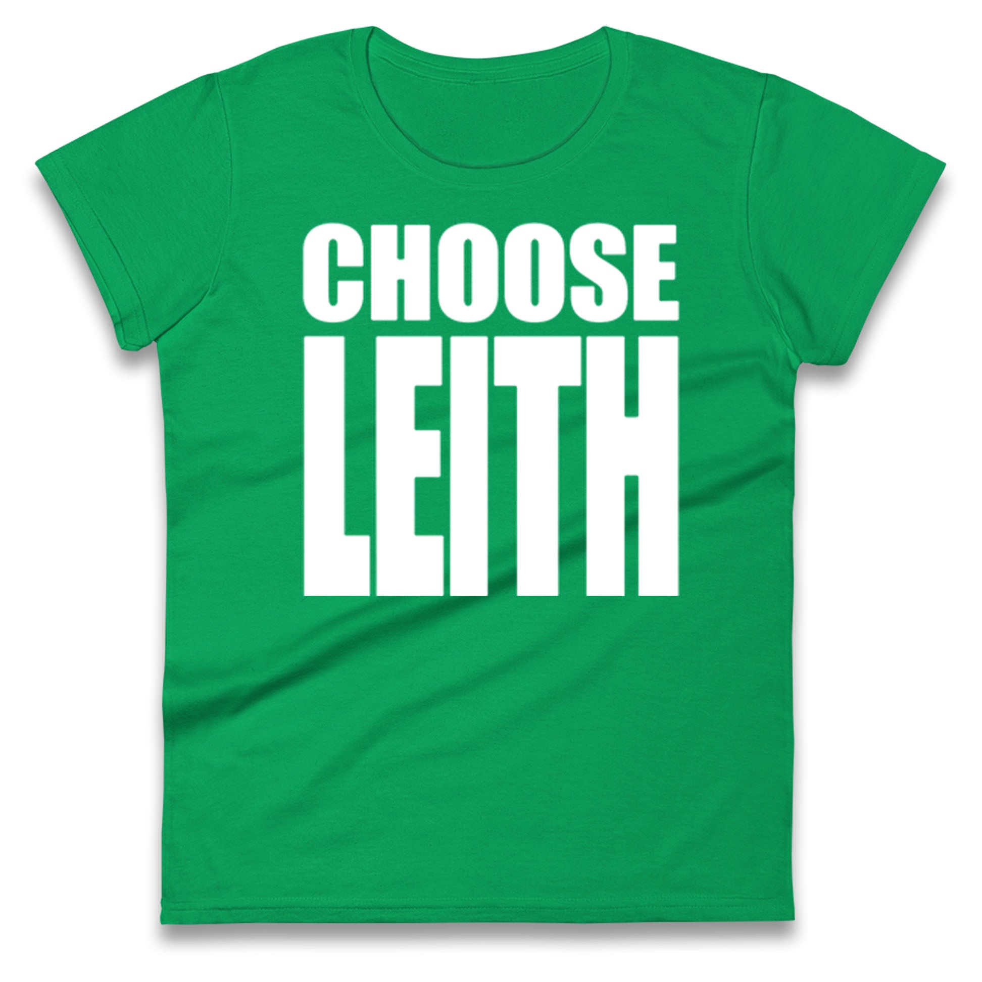 Hibs FC Choose Leith Football Ladies T Shirt 