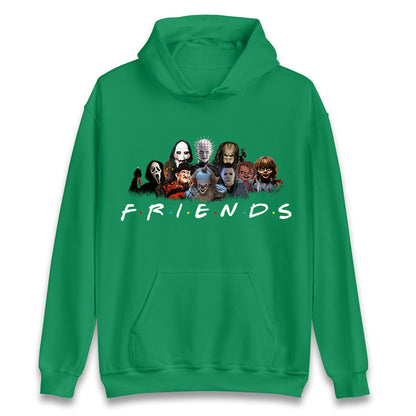 Horror Characters Friends Halloween Unisex Hoodie